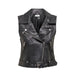 Urban style women jacket - Only brand leather vest for city fashion