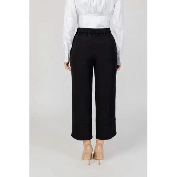 Sandro Ferrone - elegant black women trousers by Ferrone Sandro Ferrone