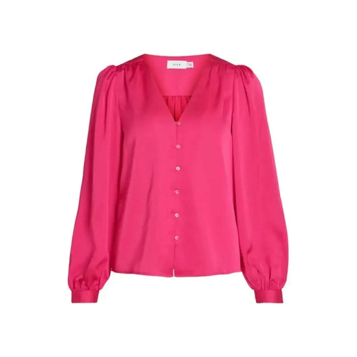 Vila Clothes - Women Shirt - fuchsia / 36 - Clothing Shirts