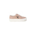 Pink Calvin Klein platform sneaker with white sole and laces - Calvin Klein Jeans Women Sneakers