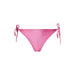 Pink ribbed bikini bottom with side ties from Calvin Klein Women Beachwear collection