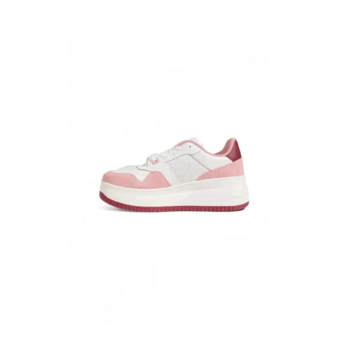 Pink and white platform sneaker with chunky sole - Tommy Hilfiger Women Sneakers