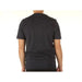 Adidas Men T-Shirt Plain black short-sleeved worn by a person