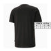 Plain black short-sleeved t-shirt - Puma Men T-Shirt with size options displayed