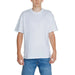 Plain white crew neck short sleeve t-shirt by Jack & Jones for men