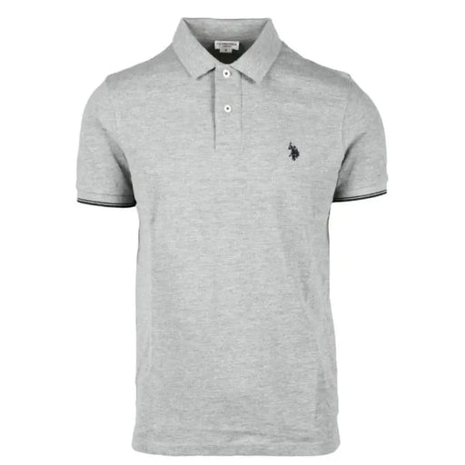 U.S. Polo Assn. Men’s Polo Shirt, Ralph Regular Fit, Grey - Stylish Casual Wear