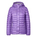 Purple puffer jacket with hood and hoodie - Street One Urban Women’s Clothing Style