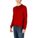 Red crew neck sweater with dark logo for U.S. Polo Assn. Men’s Knitwear collection