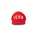 Icon women cap with ’I can’ on red hat - stylish Icon women accessory