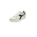 Retro-style Diadora Men Sneakers featuring white and green color accents