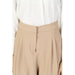 Sandro Ferrone women trousers paired with the Row silk blouse