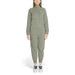 Sage green Ea7 Women Jumpsuit featuring a zip-up front and multiple pockets