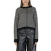 Vero Moda Black Striped Long Sweater with Round Neck, ideal for stylish winter fashion