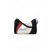 Stylish Desigual Women Bag featuring a black, white, red, and silver color-blocked design