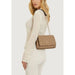 Tan patterned shoulder bag with chain strap from Guess Women’s Bag collection