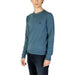 Teal crewneck sweatshirt with embroidered logo from U.S. Polo Assn. Men’s Knitwear