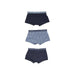 Men’s boxer briefs in navy blue and patterned gray by Emporio Armani Underwear