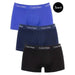 Calvin Klein mens boxer briefs in blue, navy, and black colors from Calvin Klein Underwear