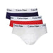 Calvin Klein Men’s Briefs - Navy Blue, Red, and White - Calvin Klein Underwear Collection