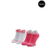 Two pairs of pink and white Calvin Klein ankle socks for women’s underwear