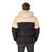 Two-tone puffer jacket by Tommy Hilfiger Jeans in beige and black with hood