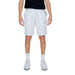 White athletic shorts with EA7 branding from Ea7 Men Shorts collection