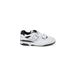 White New Balance Men Sneakers featuring black accents for a stylish look