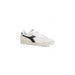 White and black retro low-top sneaker by Diadora for men