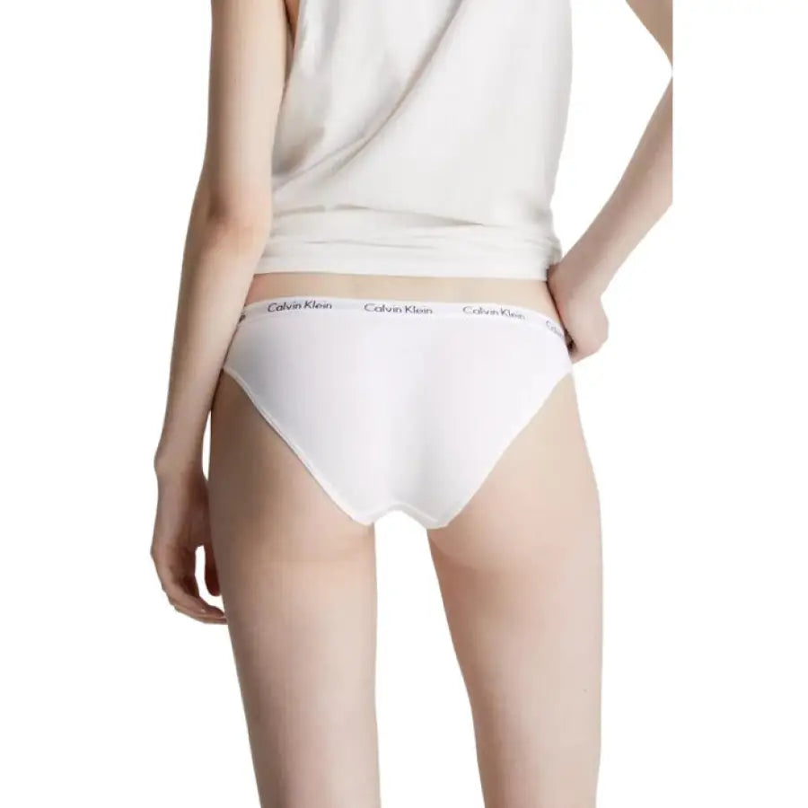 White Calvin Klein women’s briefs with branded waistband from Calvin Klein Underwear