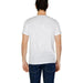 White crew neck t-shirt displayed from the back, Emporio Armani Men T-Shirt