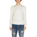 White crew neck sweater with long sleeves from Gianni Lupo Men Knitwear collection