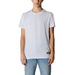 White crew neck Moschino Underwear men’s t-shirt with label patch detail