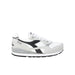 White, gray, and black athletic sneaker with retro design from Diadora Men Sneakers