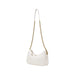 White Liu Jo Women Bag featuring a gold chain shoulder strap for stylish elegance