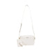 White leather crossbody bag with adjustable strap and matching pouch from Liu Jo