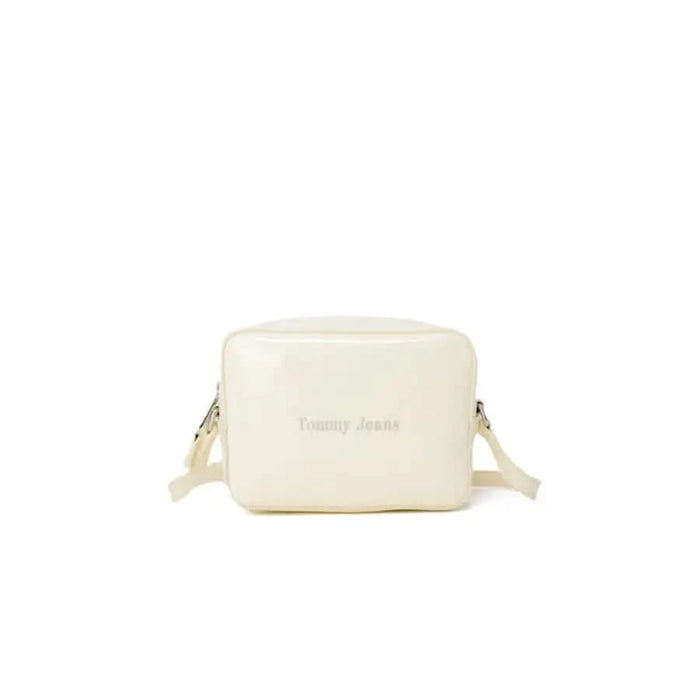 White leather crossbody bag featuring Tommy Jeans branding from Tommy Hilfiger Women Bag