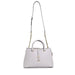 White leather Guess Women Bag with top handles and detachable shoulder strap