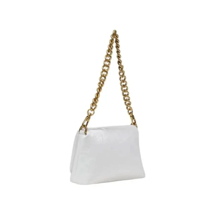 White leather handbag with gold chain strap from Liu Jo Women Bag collection