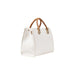 White leather handbag with tan handles and gold hardware from Liu Jo Women Bag