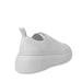 Armani Exchange white leather platform sneaker with thick sole for women