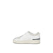 D.a.t.e. Women Sneakers: White leather sneaker with thick sole and perforated detailing