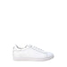 White leather low-top sneakers with lace-up closure from Ea7 for men