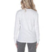 White long-sleeved button-up blouse back view from Armani Exchange Women’s T-Shirt