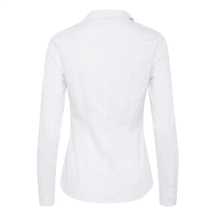 White long-sleeved turtleneck sweater from Ichi Women Shirt collection