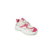 White and pink sporty sneaker with chunky sole from Armani Exchange Women collection