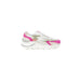 White and pink D.a.t.e. women sneakers with stylish urban sole for city fashion