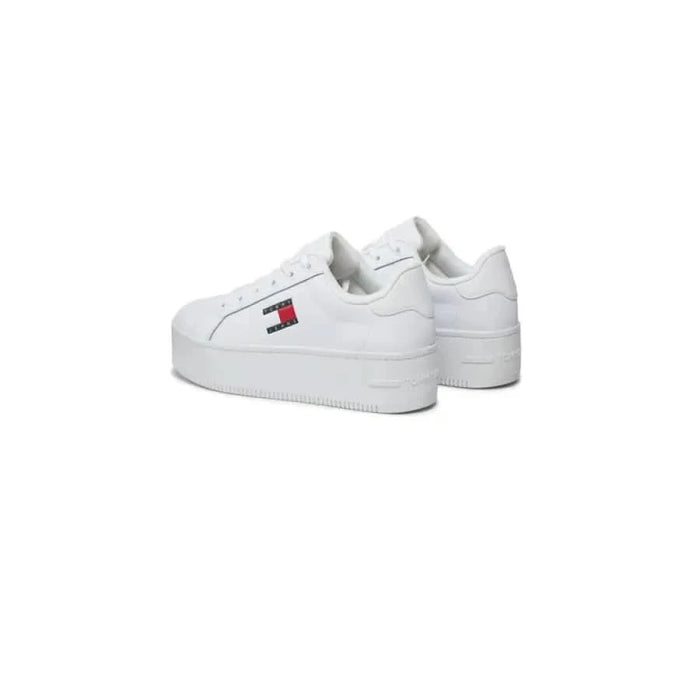 Tommy Hilfiger Women’s White Platform Sneakers with Logo - Tommy Hilfiger Jeans Collection