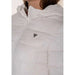 White puffer jacket featuring a triangular logo on the chest by Guess - Guess Women Jacket