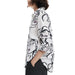 White shirt with black abstract face sketches from Desigual Women’s collection