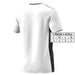 Adidas Men T-Shirt White short-sleeved with size chart displayed on the side